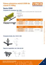 Línea eléctrica móvil 2500 de canal C/40kg - 11