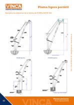 Pluma ligera de aluminio DAVIT - 10