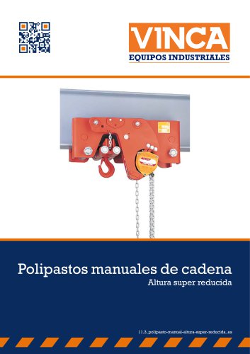 Polipastos manuales de cadena Altura super reducida