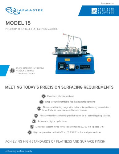 Lapmaster Model 15