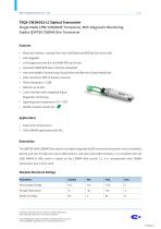 TSQS-CW1HG02-LC Optical Transceiver