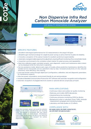 E-Serie - CO12E - carbon monoxide analyzer -CO