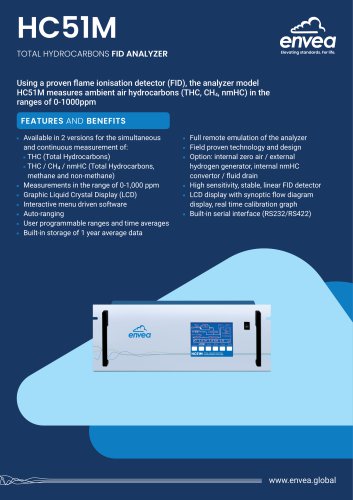 HC51M THC analyzer for air quality monitoring