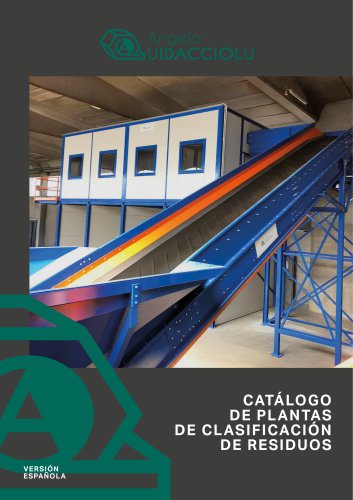 CAT&Aacute;LOGO DE PLANTAS DE CLASIFICACI&Oacute;N DE RESIDUOS