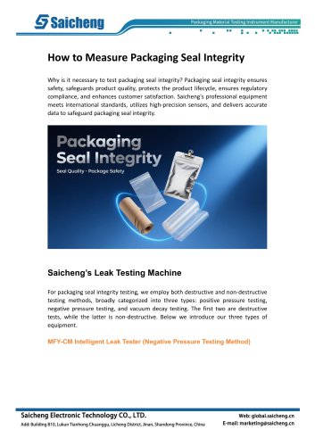 How to Measure Packaging Seal Integrity