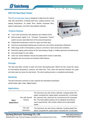 Saicheng Heat Seal Tester HST-H3