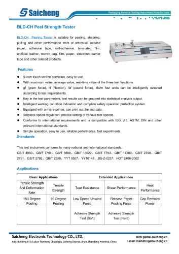 Saicheng Peel Strength Tester BLD-CH