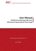 N35200 series User Manual wide range high-power bi-directional programmable dc power supply