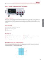 N8361F series Data Sheet bipolar programmable dc power supply