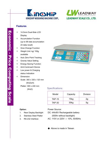 Economic - Price Computing Scale