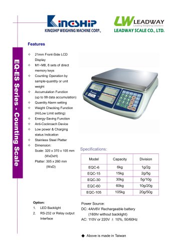 EQ-ES Series - Counting Scale