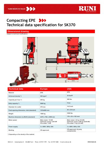 Compacting EPE