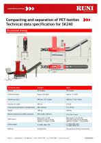 SK240 Compacting and separation of PET-bottles