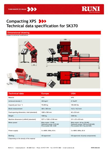 SK370  Compacting XPS