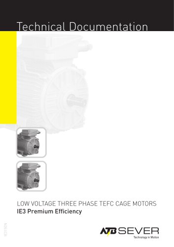 LOW VOLTAGE THREE PHASE TEFC CAGE MOTORS IE3 Premium Efficiency