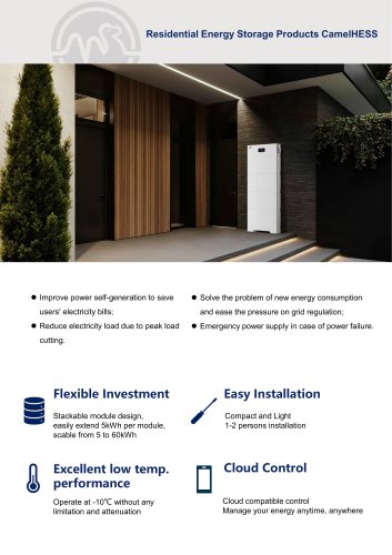 Residential Energy Storage Products CameIHES