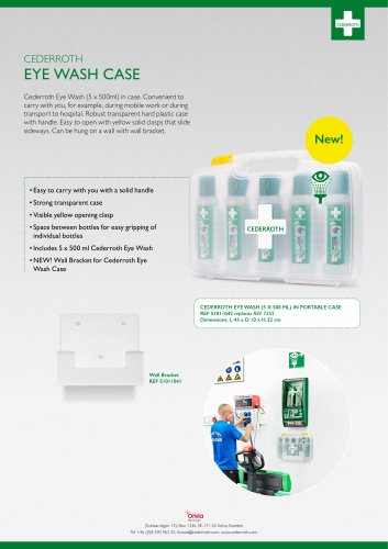 CEDERROTH EYE WASH CASE