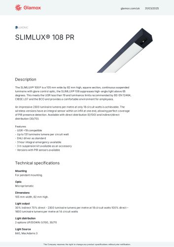 SLIMLUX® 108 PR
