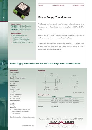 Power Supply Transformers