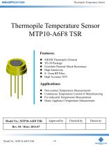 MemsFrontier Thermopile Temperature Sensor MTP10-A6F8 TSR