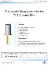 MemsFrontier Thermopile Temperature Sensor MTP10-A6L10.6