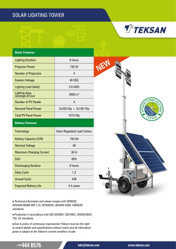 SOLAR LIGHTING TOWER