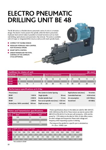 ELECTRO PNEUMATIC DRILLING UNIT BE 48