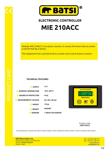 ELECTRONIC CONTROLLER MIE 210ACC