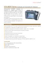 DTA-BERT Series Analizador de Transmisión E1 / Datacom