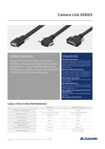 zhaolong Camera Link Power cable