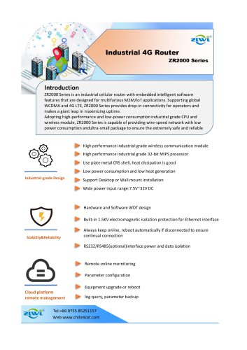 Industrial 4G Router ZR2000 Series
