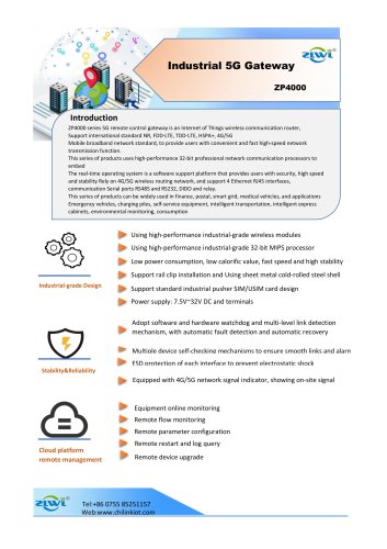 ZP4000-5G IndustrialGateway Specification