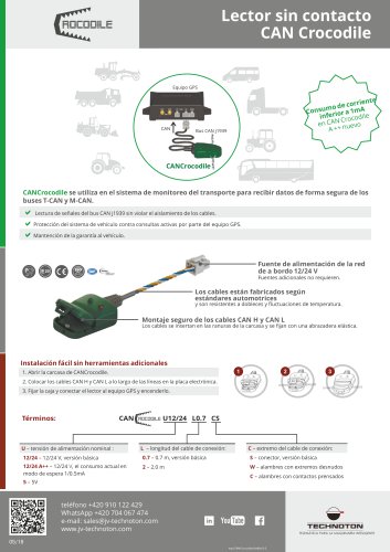 CANCrocodile Lector sin contacto
