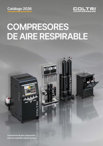 Cat&aacute;logo Compresores para aire respirable