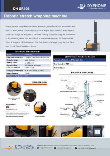 Dyehome Robotic stretch wrapper DH-SR100
