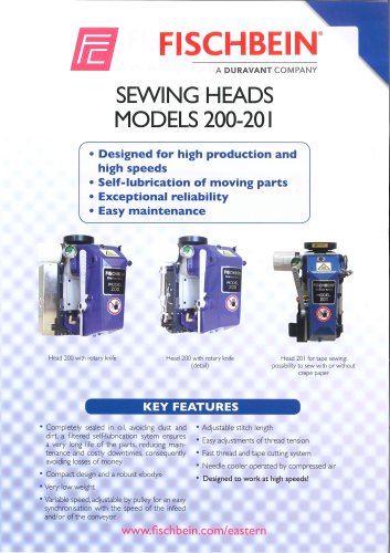 SEWING HEADS MODELS 200-201