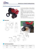 CLCD series - Fork wheel type hydraulic torque wrench