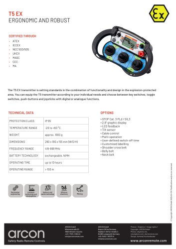 product data sheet T5 EX