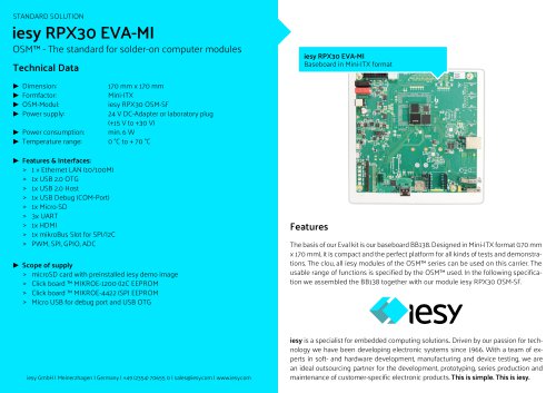 iesy RPX30 EVA-MI