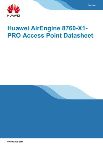 Huawei AirEngine 8760-X1-PRO Access Point Datasheet