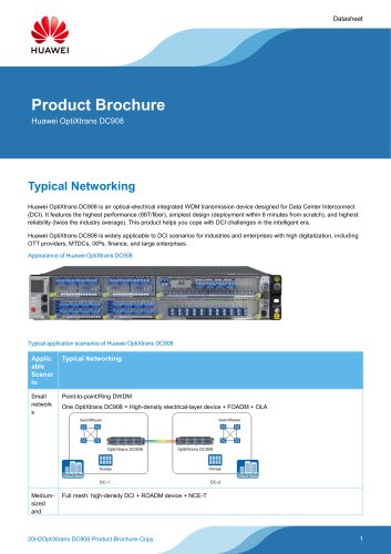 Huawei OptiXtrans DC908 Product Brochure_for reading