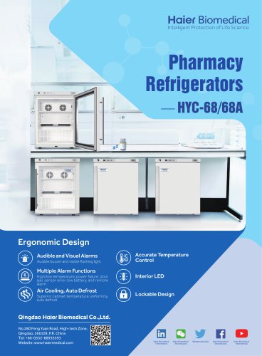 Pharmacy Refrigerators  — HYC-68/68