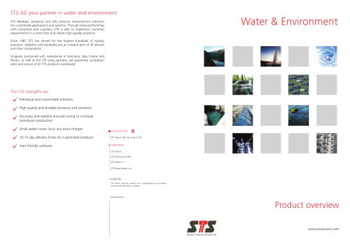 Product overview Water