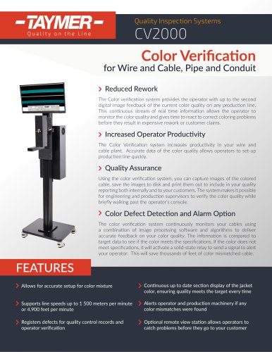 CV2000 Color Verification