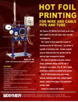 HF100 Hot Foil Marker for Pipe