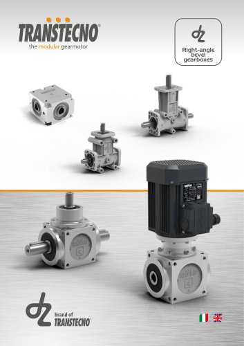 Right-angle bevel gearboxes