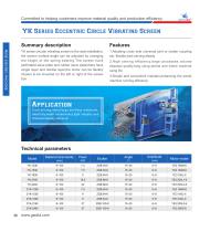 Eccentric circle screening machine