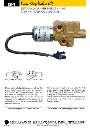 SOLENOID VALVES FOR DIESEL ENGINES