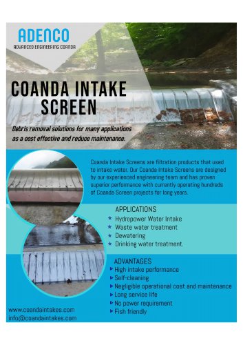 Coanda Intake Screen Flyer