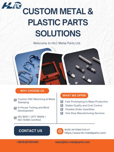 CUSTOM METAL & PLASTIC PARTS SOLUTIONS